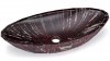 S.V.I.S. Design UMYWALKA 60 CM DIAMOND BASIC - BLACKSMITH, CZARNY I CZERWONY, LAKIER MATOWY